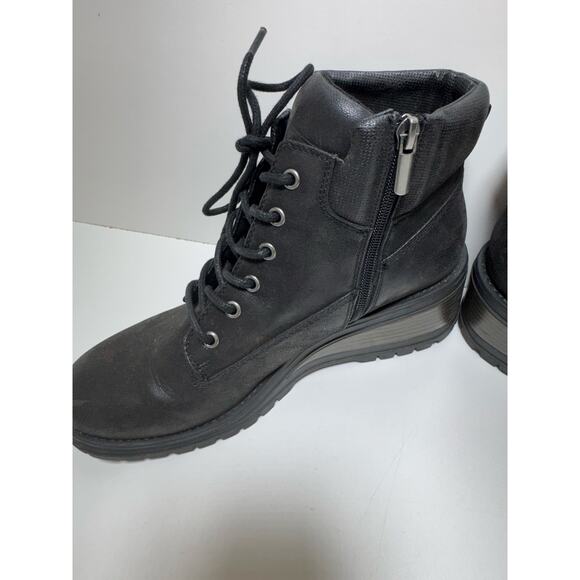B52 By Bullboxer Devin Wedge Boots Sz 11 Black 595 Moto Combat Original Style - Picture 9 of 9